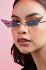 Rimless Cateye Sunglass