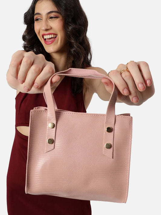 Textured Zip Lock Hand Bag