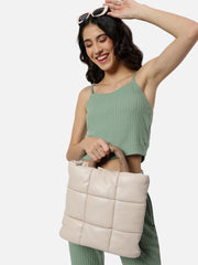 Quilted Zip Lock Tote Bag