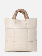 Quilted Zip Lock Tote Bag