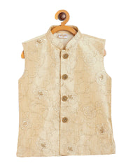 Boys' Beige Nehru Jacket