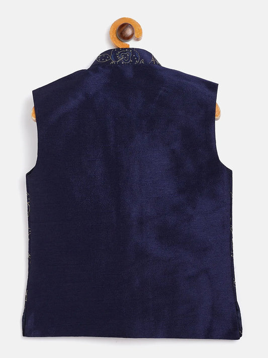 Boys' Navy Blue Nehru Jacket