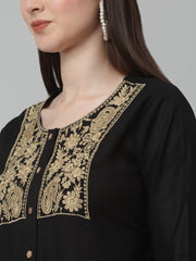 Women's Embroidered A-line Dress