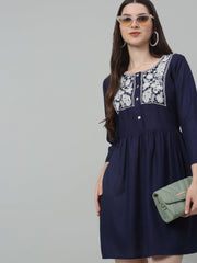 Women's Embroidered A-line Dress