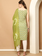 Green printedKurta with pallazos dupatta set ( JOKPL D64G 1563 Green )