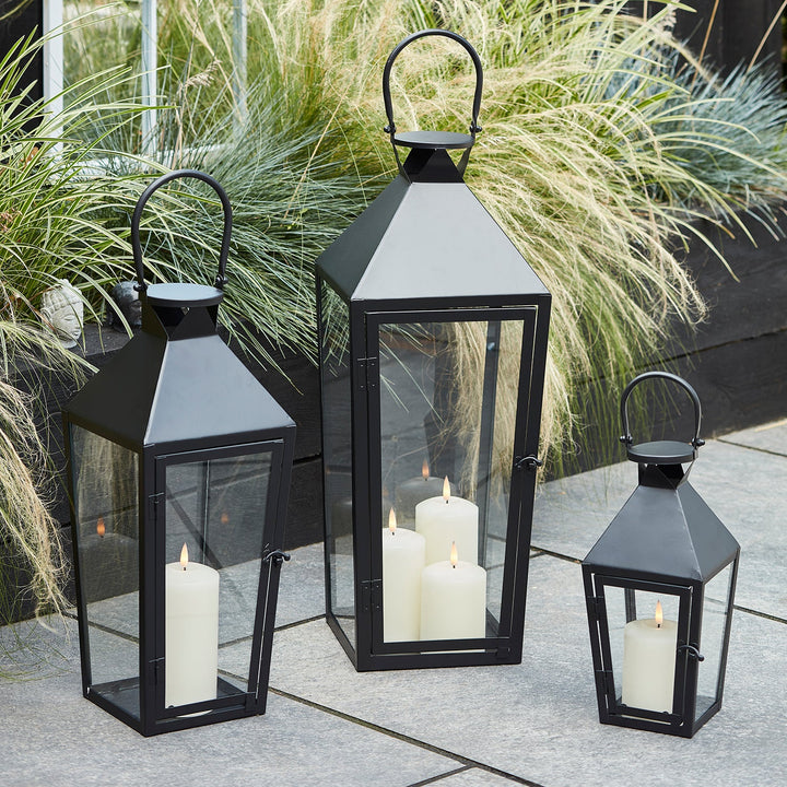 Cairns Black Garden Lantern Trio