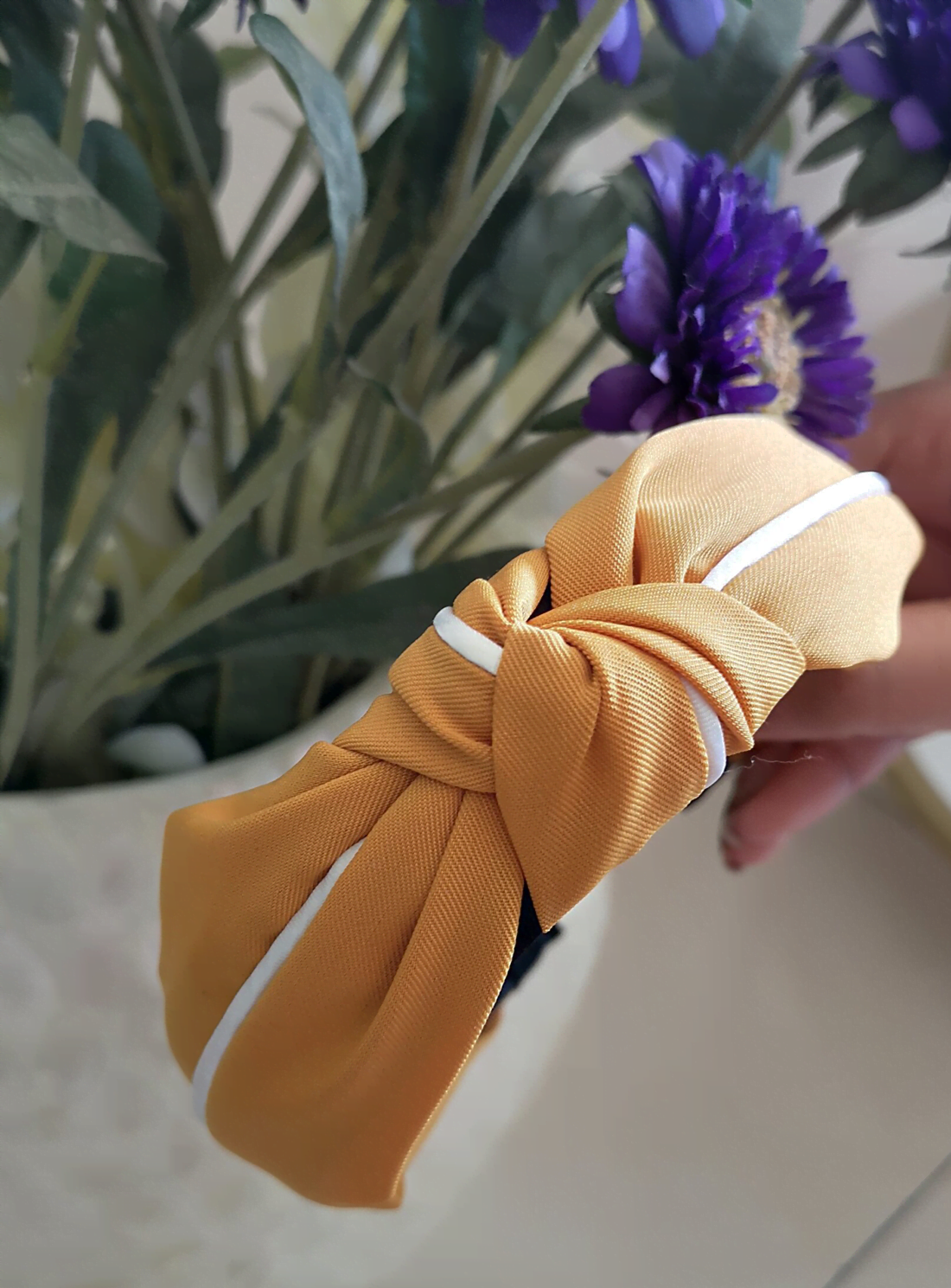 Light Orange Knot Headband