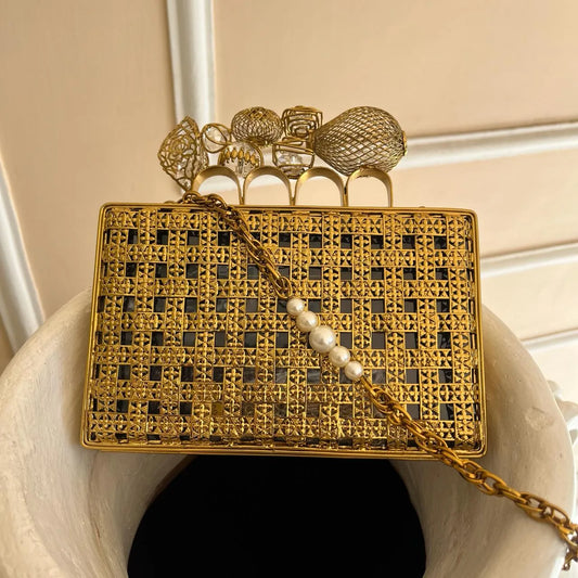 Zarrin Clutch - Gold