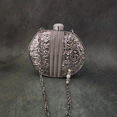 Elnara Clutch Silver