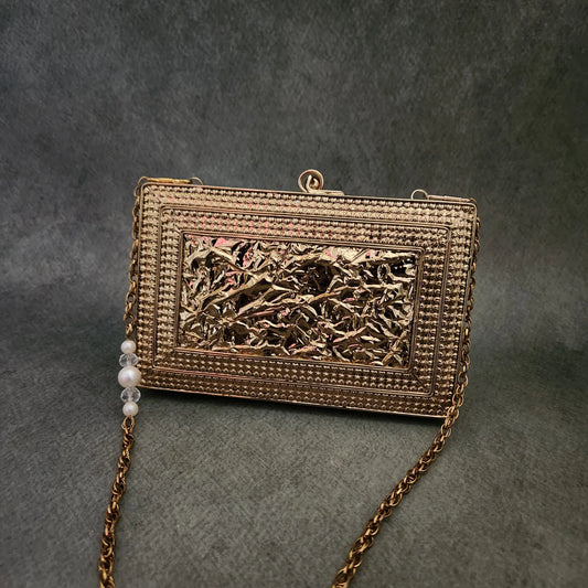 Stone And Kundan Mosaic Bag