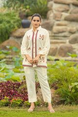 Embroidery Linen Co-Ord Set