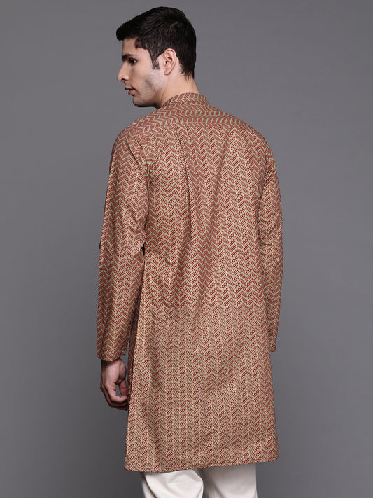 Green Herringbone Cotton Straight Kurtas