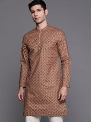 Green Herringbone Cotton Straight Kurtas