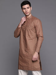 Green Herringbone Cotton Straight Kurtas