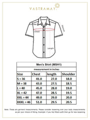 MEN'S MULTI-COLOR BASE CREAM MARBLE PRINT COTTON SHIRT