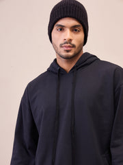 Men Black Oversize Hoodie