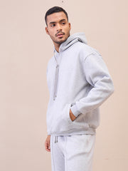 Men Grey Oversize Hoodie