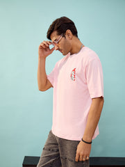 Unisex Pink Dice Oversize T-Shirt