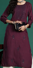 Indo Era Ethnic Motifs Embroidered Sequinned Kurta