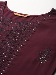 Indo Era Ethnic Motifs Embroidered Sequinned Kurta