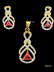 AD-Studded Jewellery Set - VBS18