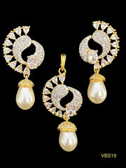 AD-Studded Jewellery Set - VBS19