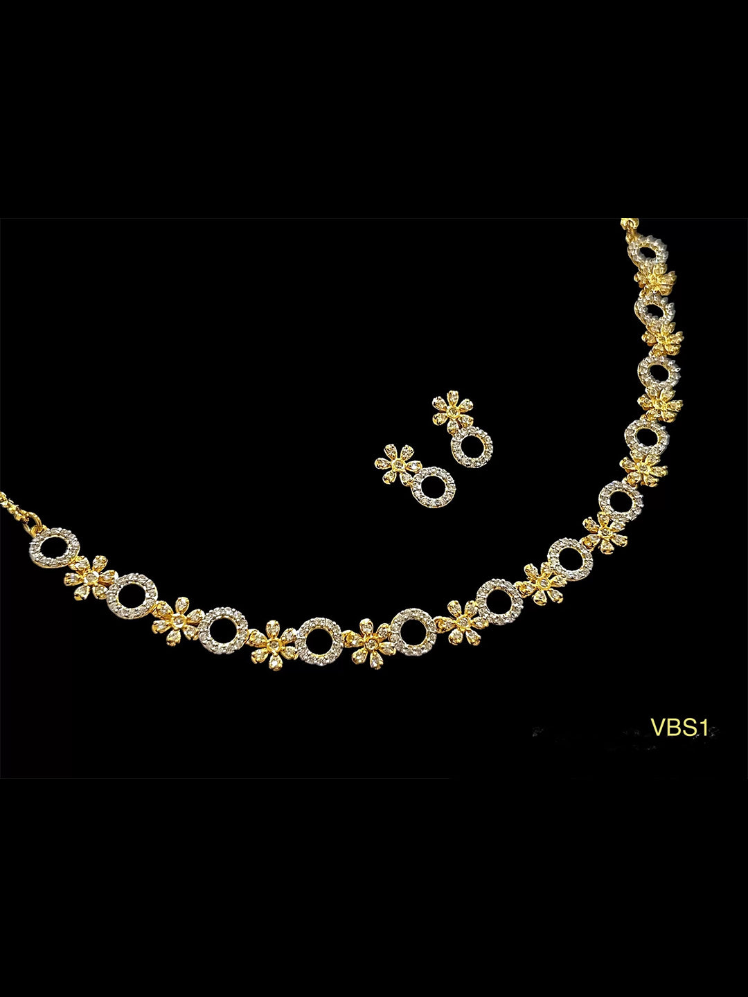 AD-Studded Jewellery Set - VBS1