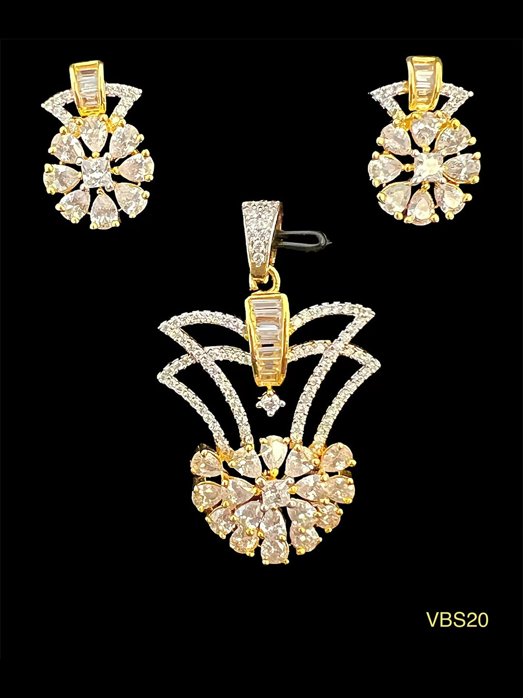 AD-Studded Jewellery Set - VBS20