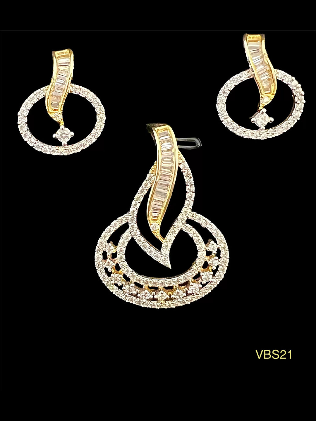 AD-Studded Jewellery Set - VBS21