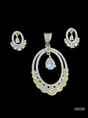 AD-Studded Jewellery Set - VBS38