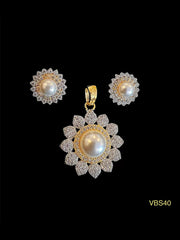 AD-Studded Jewellery Set - VBS40