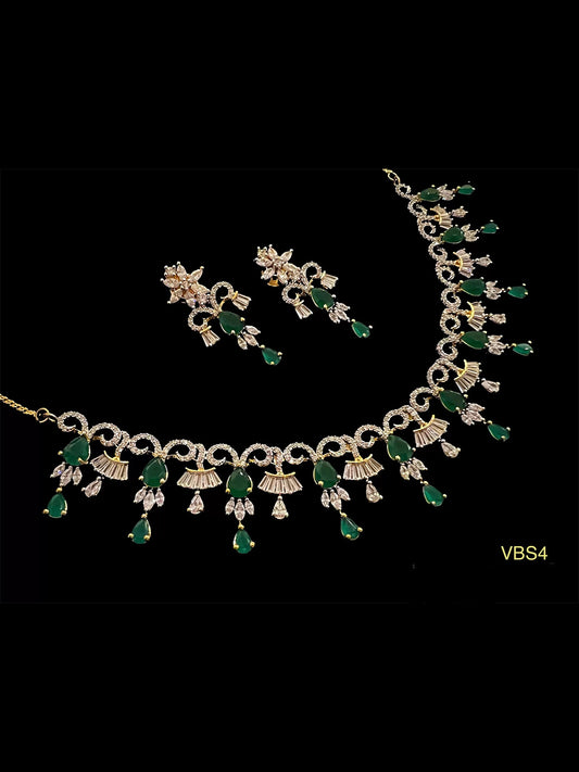 AD-Studded Jewellery Set - VBS4