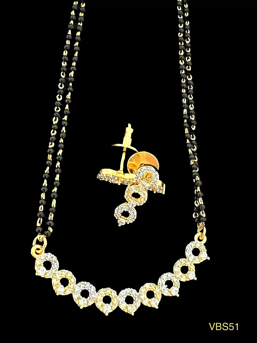 AD-Studded Jewellery Set - VBS51