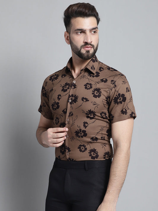 Men's Floral Printed Formal Shirt