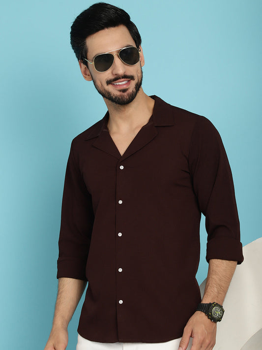 Lapel Collar Casual Shirt