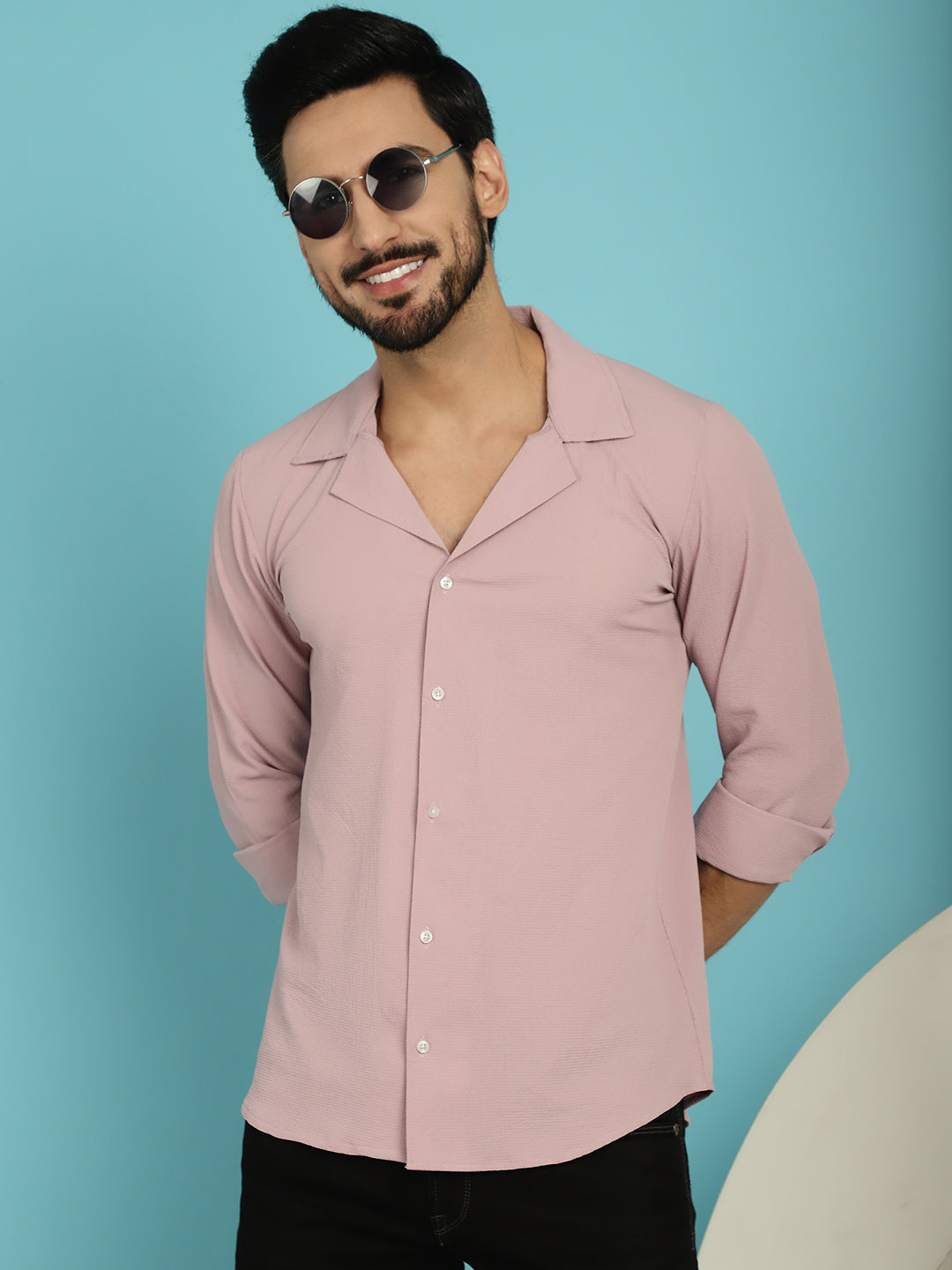 Lapel Collar Casual Shirt