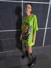 Women Green TALLYDEGA Oversized T-Shirt Dress