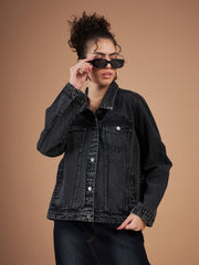 Women Denim Regular Jacket