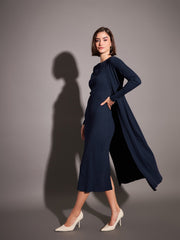 Women Rib Front Open Shrug