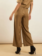 Women Khaki Paperback Waist Pants