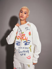 Women Off-White EYE Oversized Sweatshirt