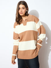 Women Polo Neck Sweater