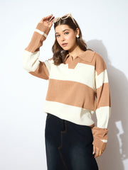 Women Polo Neck Sweater