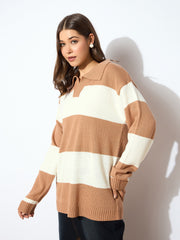 Women Polo Neck Sweater