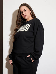 Women Black Fleece MIAMI Emb Sweatshirt