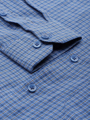 Indian Needle Men's Cotton Checked Formal Shirts