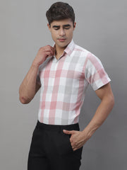 Men's Pure Cotton Checked Formal Shirts