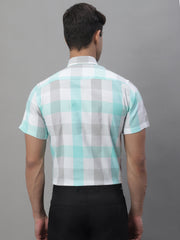 Men's Pure Cotton Checked Formal Shirts