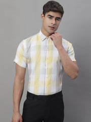 Men's Pure Cotton Checked Formal Shirts