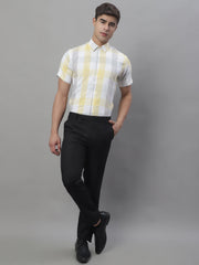 Men's Pure Cotton Checked Formal Shirts